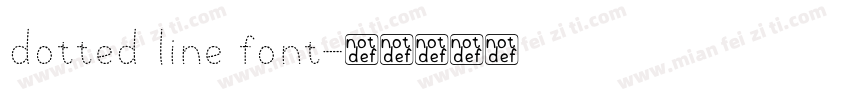 dotted line font字体转换